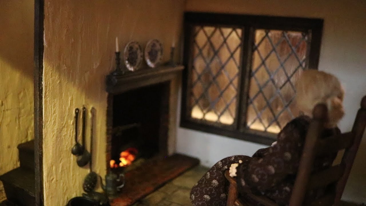 Dollhouse Tutorial- Add battery-operated burning embers to your fireplace