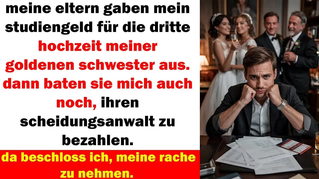meine eltern nahmen mein studiengeld für die hochzeit meiner schwester doch meine rache war gnadenlo