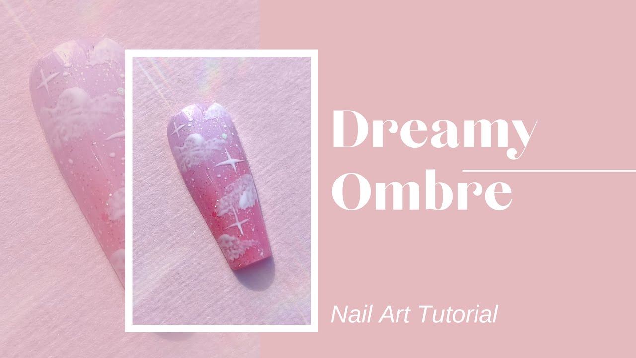 Dreamy Ombre Nail Art | Stars & Clouds Design