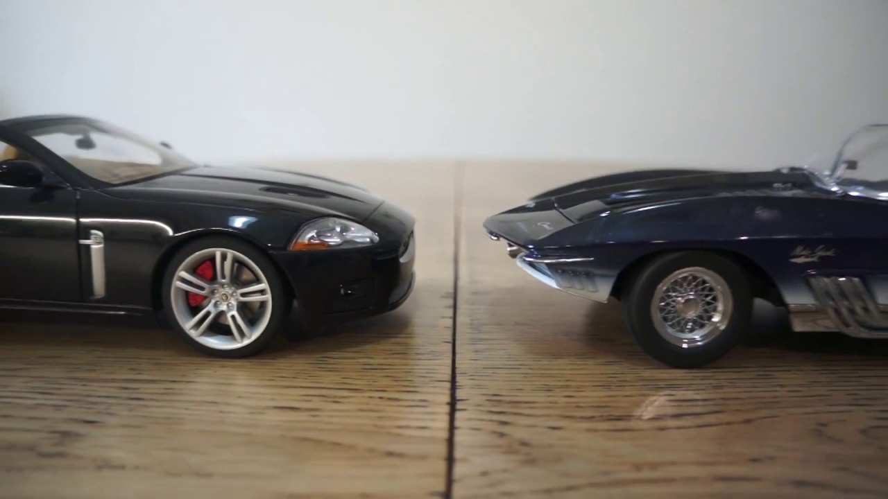 AUTOart vs UT Models  Jaguar XK  Chevrolet Mako Shark 1:18