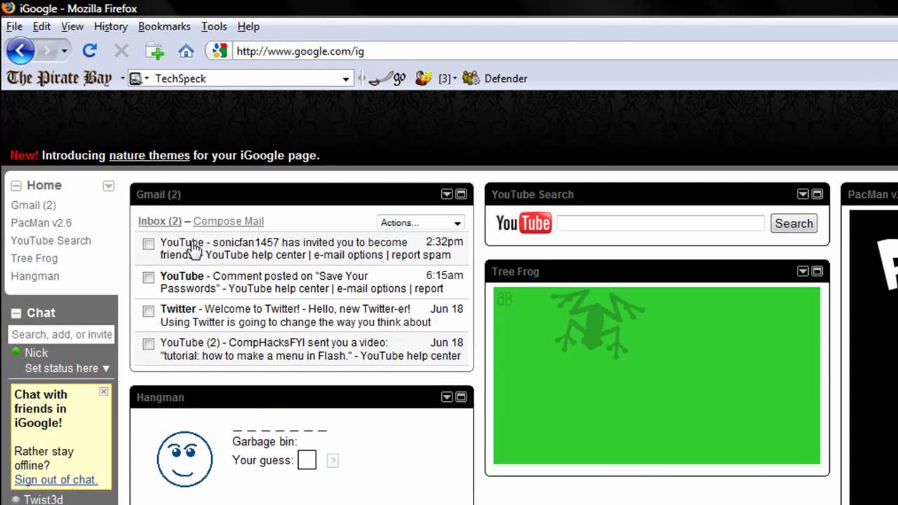 Cool New Homepage - igoogle