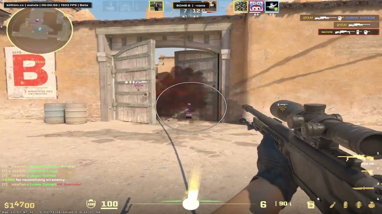 CS2 PREMIER SEMIRAGE CHEATING ft. killhim.cc