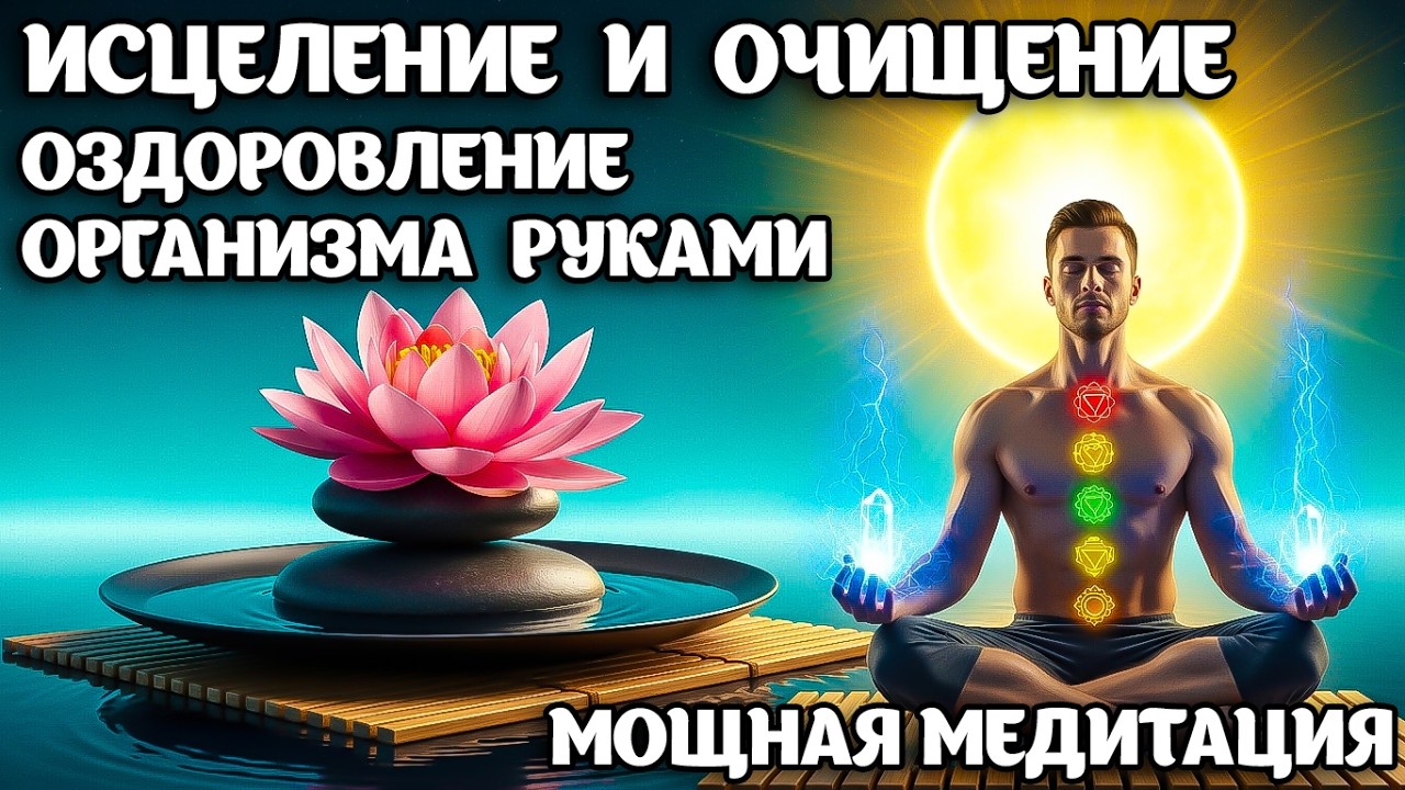 Мощная Медитация. Исцеление и очищение организма. Энергия здоровья и защиты руками. Снятие стресса