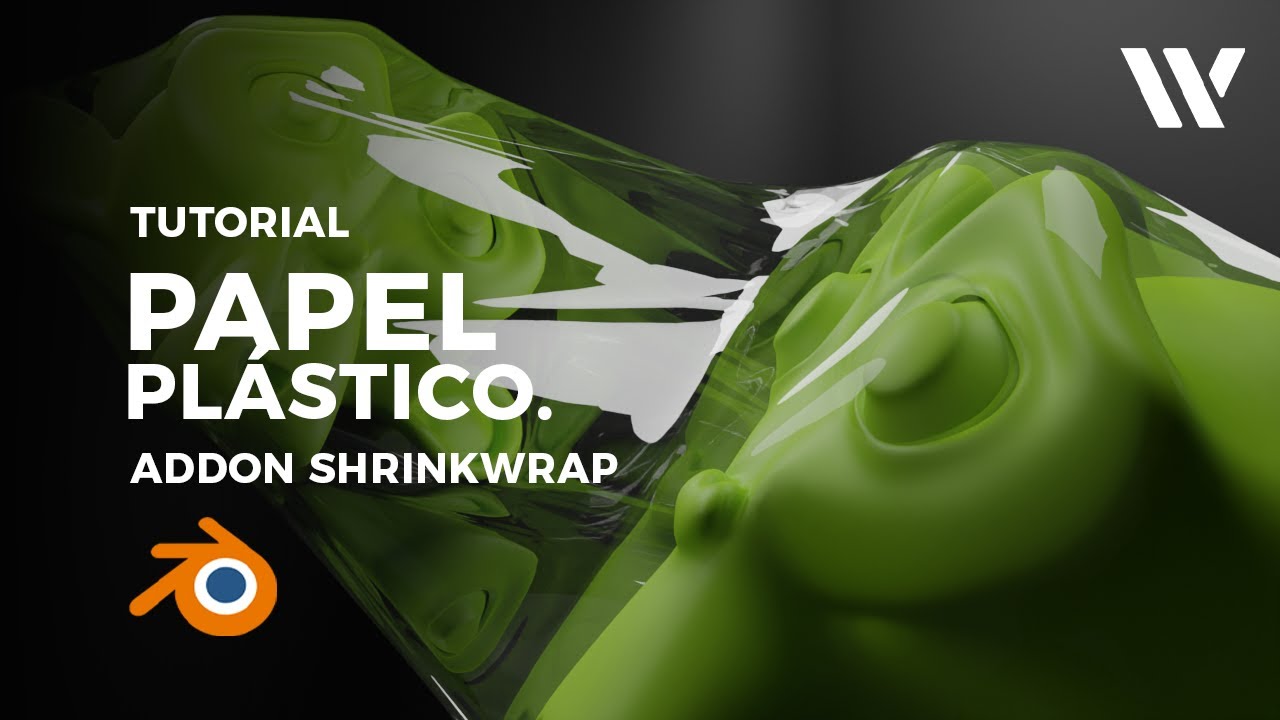 PLASTICO ADDON SHRICKWRAP - ENVOLTURA DE PLASTICO - BLENDER 3.0 - 2022