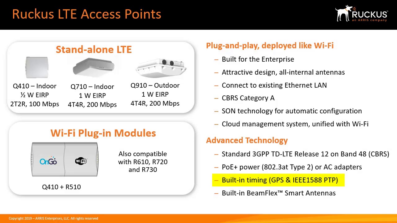 Ruckus CBRS Private LTE Offering