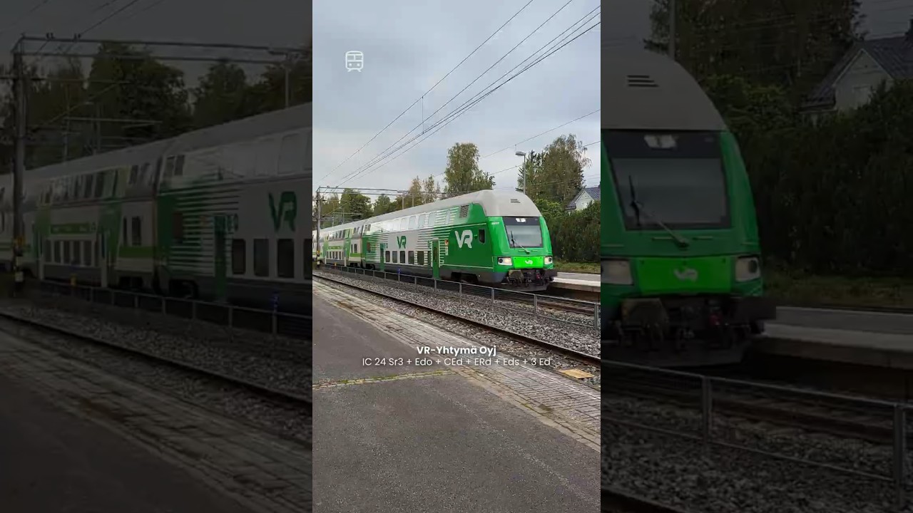 Junavideot Suomi | VR Yhtym&auml; Oyj (IC 24) Edo vaunu uusilla v&auml;reill&auml;!
