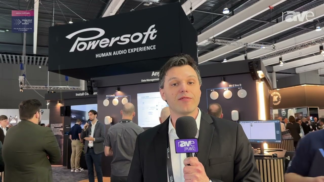ISE 2026: Powersoft Presents AnyMATE Data Management Over Sound Exchange Platform