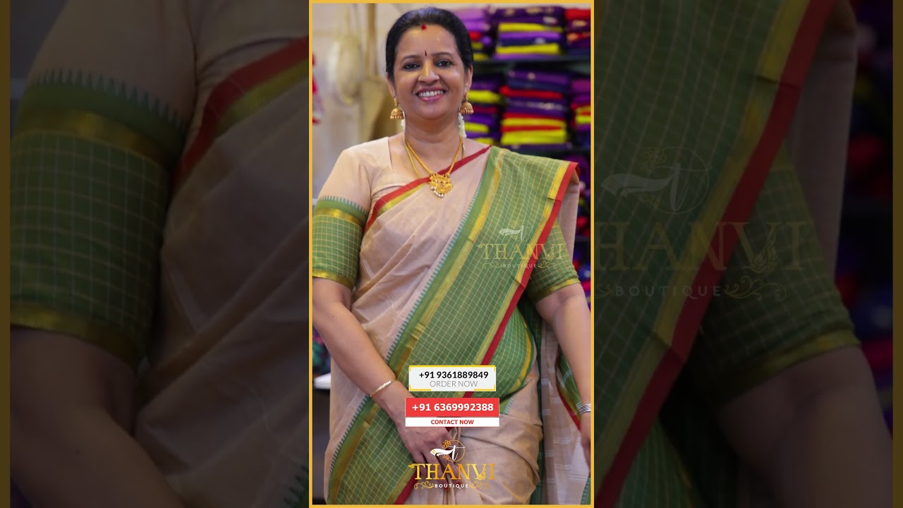 Maheswari Cotton Saree Collections 💕| CODE: TB170 #thanviboutique #maheswaricotton