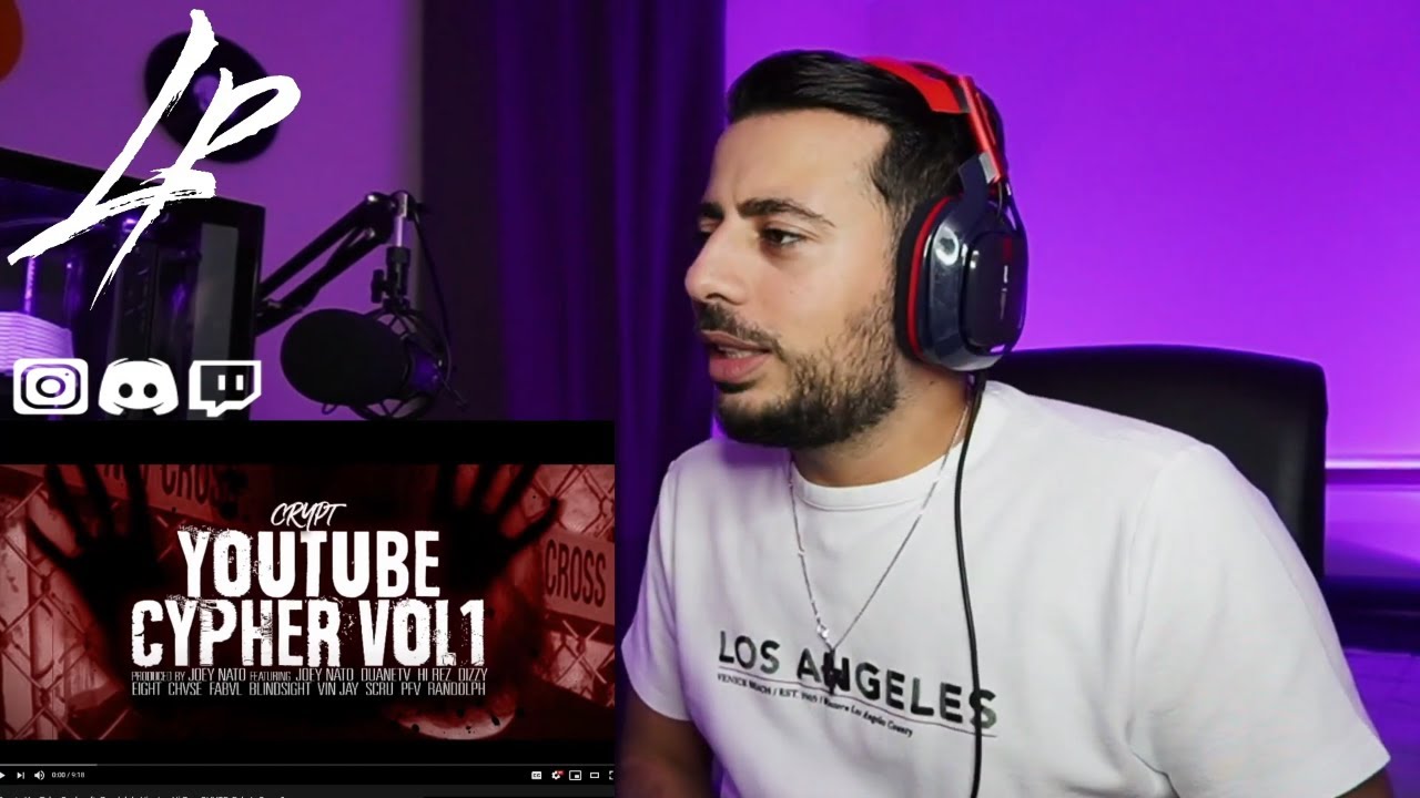 Crypt - YouTube Cypher Vol. 1  *Reaction* | Youtube Rappers go this on lock!!