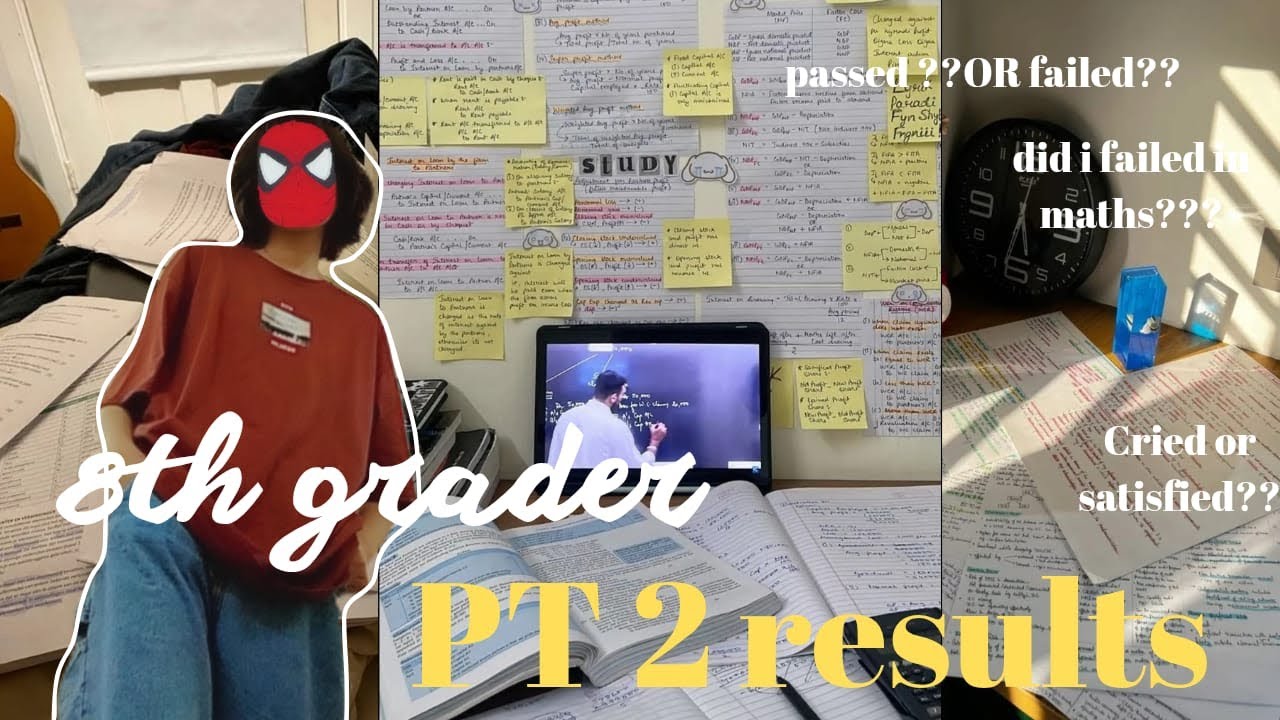 PT 2 result reveal😭✨ l 8th Grader l Study vlog📚 