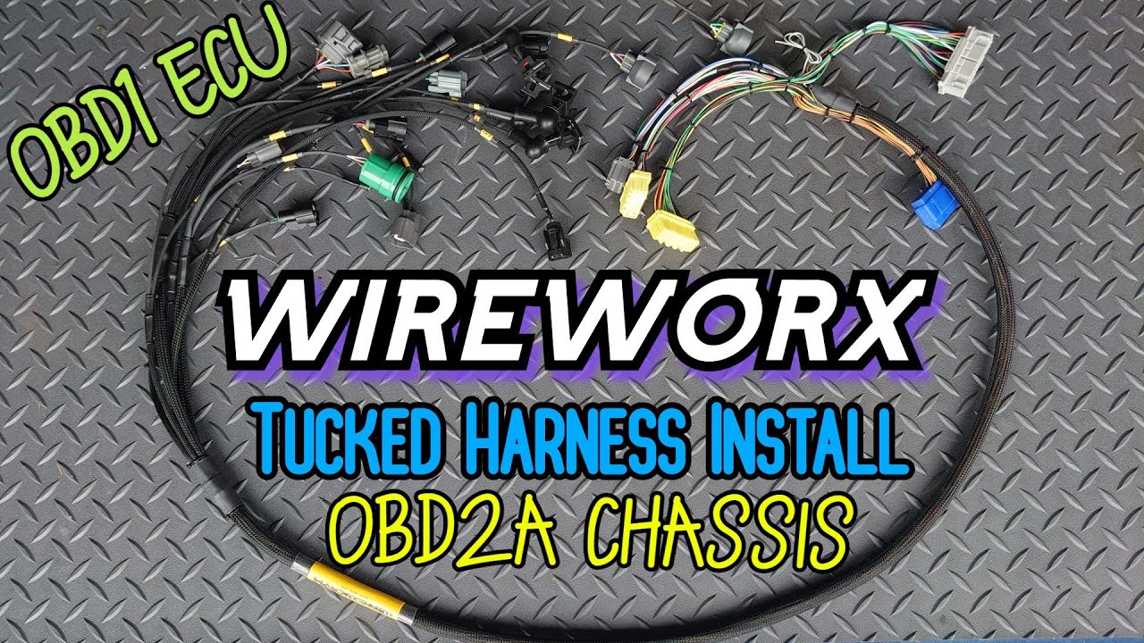 Wireworx OBD1 B/D series tucked harness install!!! B16 EK Civic
