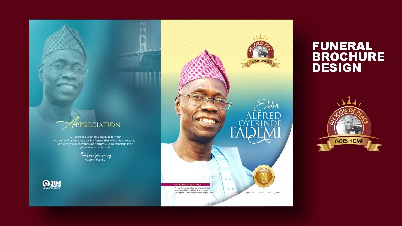 Funeral Programme Cover Design | 2021