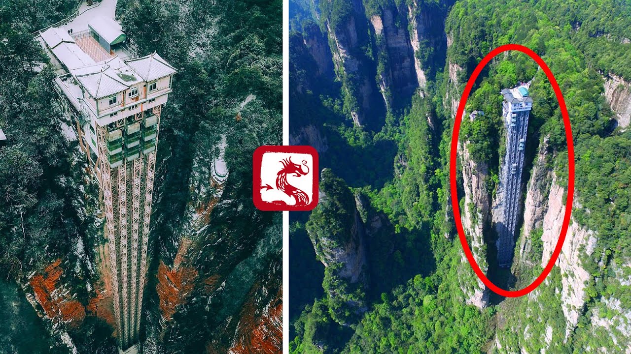 AVATAR Mountains' Tallest Elevator in the World Ride (Zhangjiajie, China)