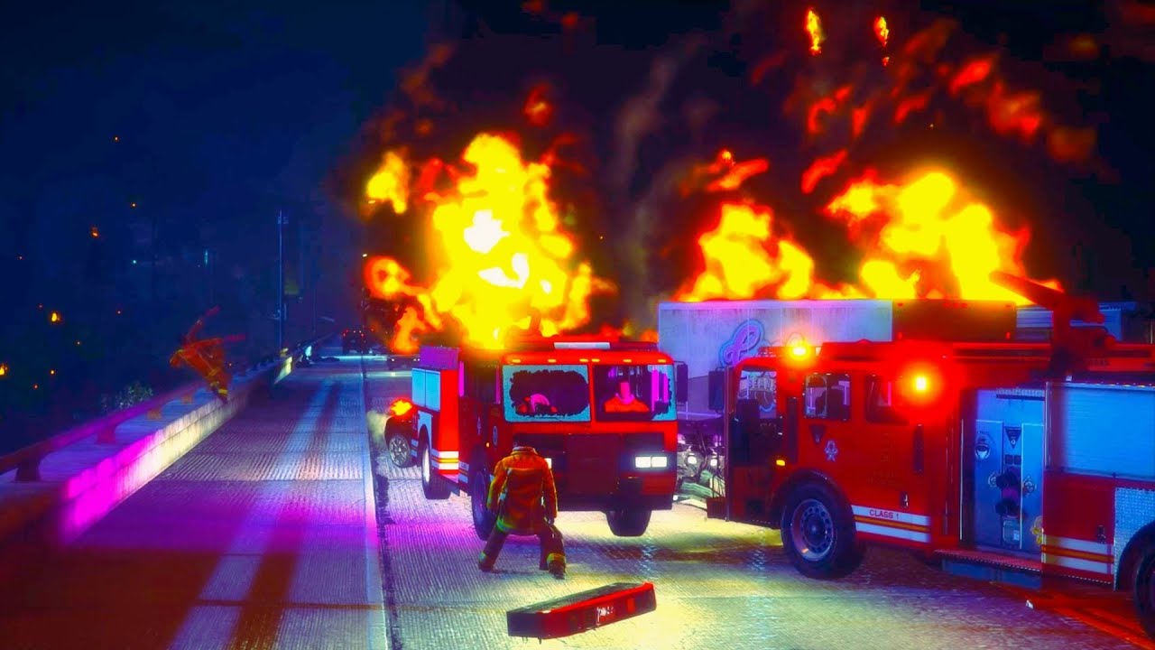 GTA 5 Massive Wreck on the Highway
