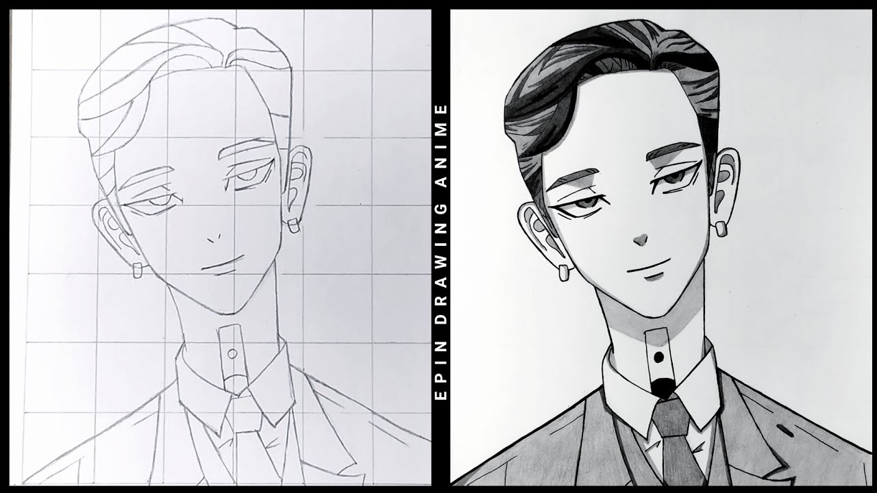 Cara Menggambar RAN HAITANI Bonten [Tokyo Revengers] | How to Draw Ran Bonten