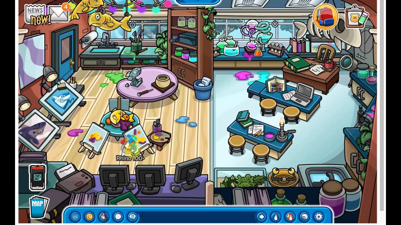 Club Penguin - School & Skate Party Tour & Guide 2014