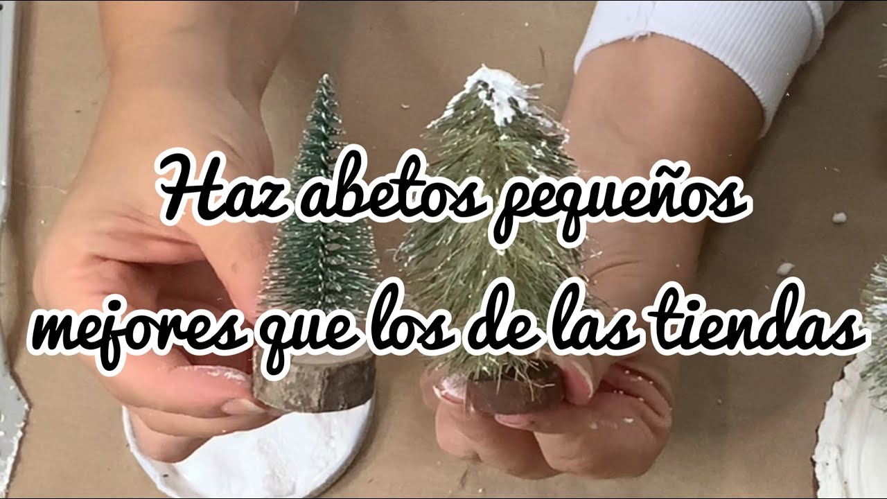 Haz abetos pequeños mejores que los de las tiendas - belenismo - decoración para navidad