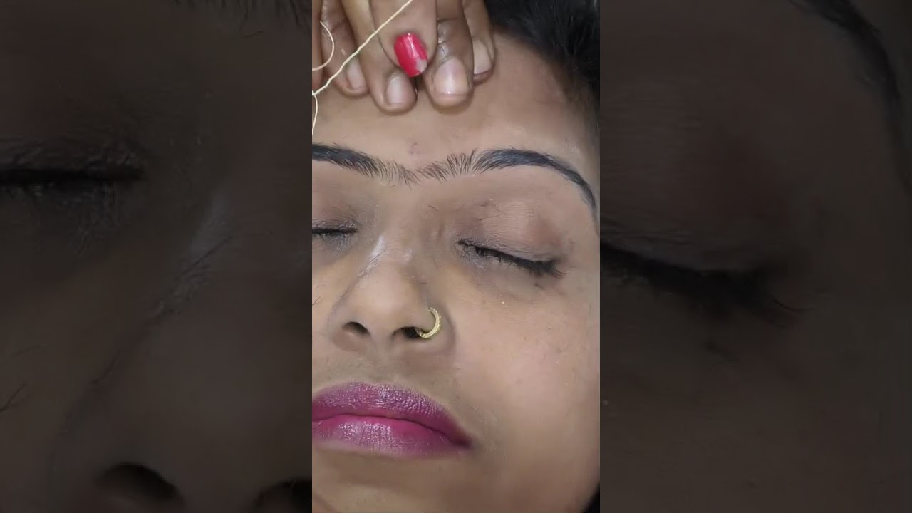 Eyebrow threading kyse chlay🧵