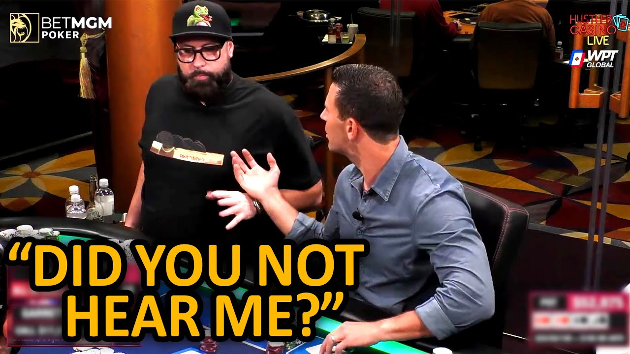 He Has Garrett CRUSHED After Shoving All In in $50,000 Pot @Hustler Casino Live
