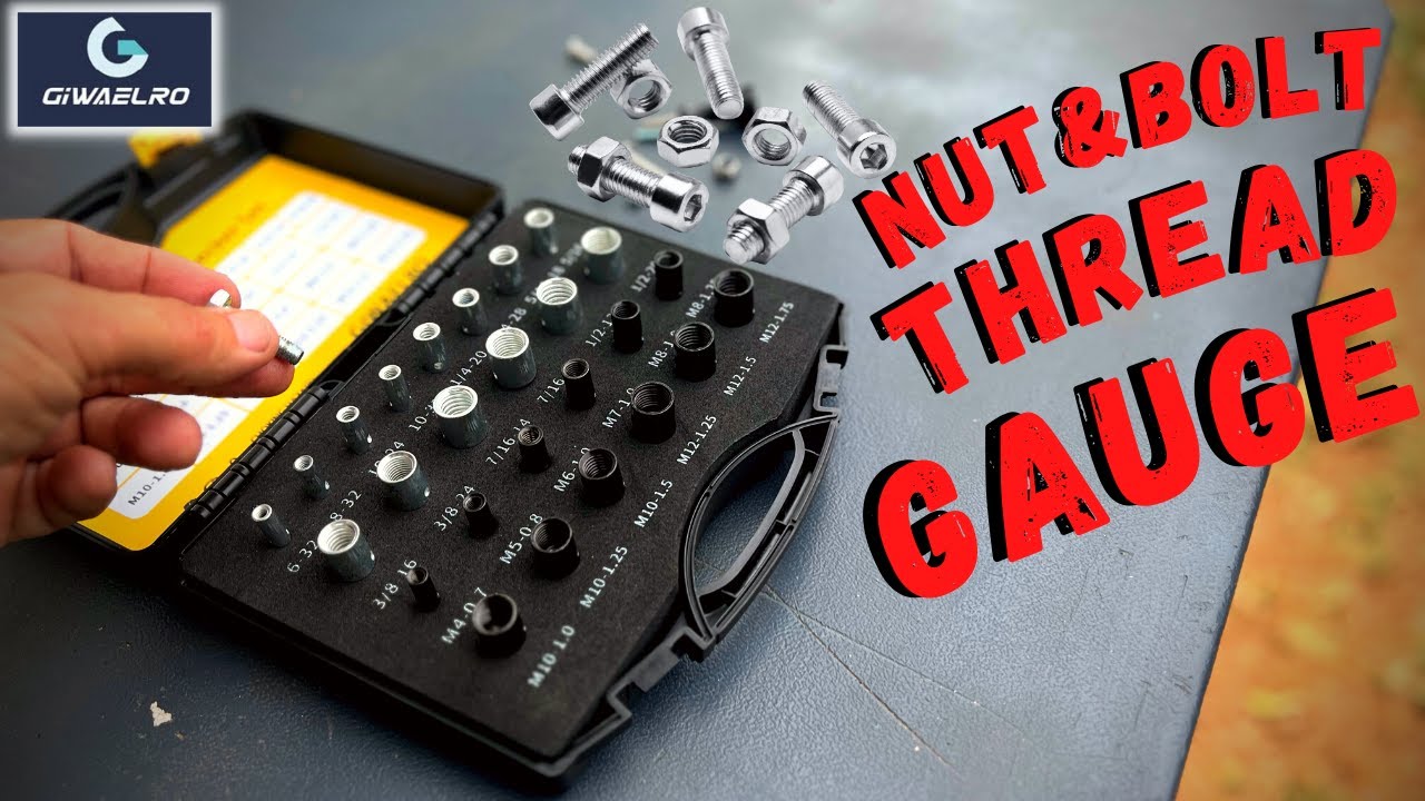 Giwaelro Nut and Bolt Thread Gauge 26 PCS Amazon - Review
