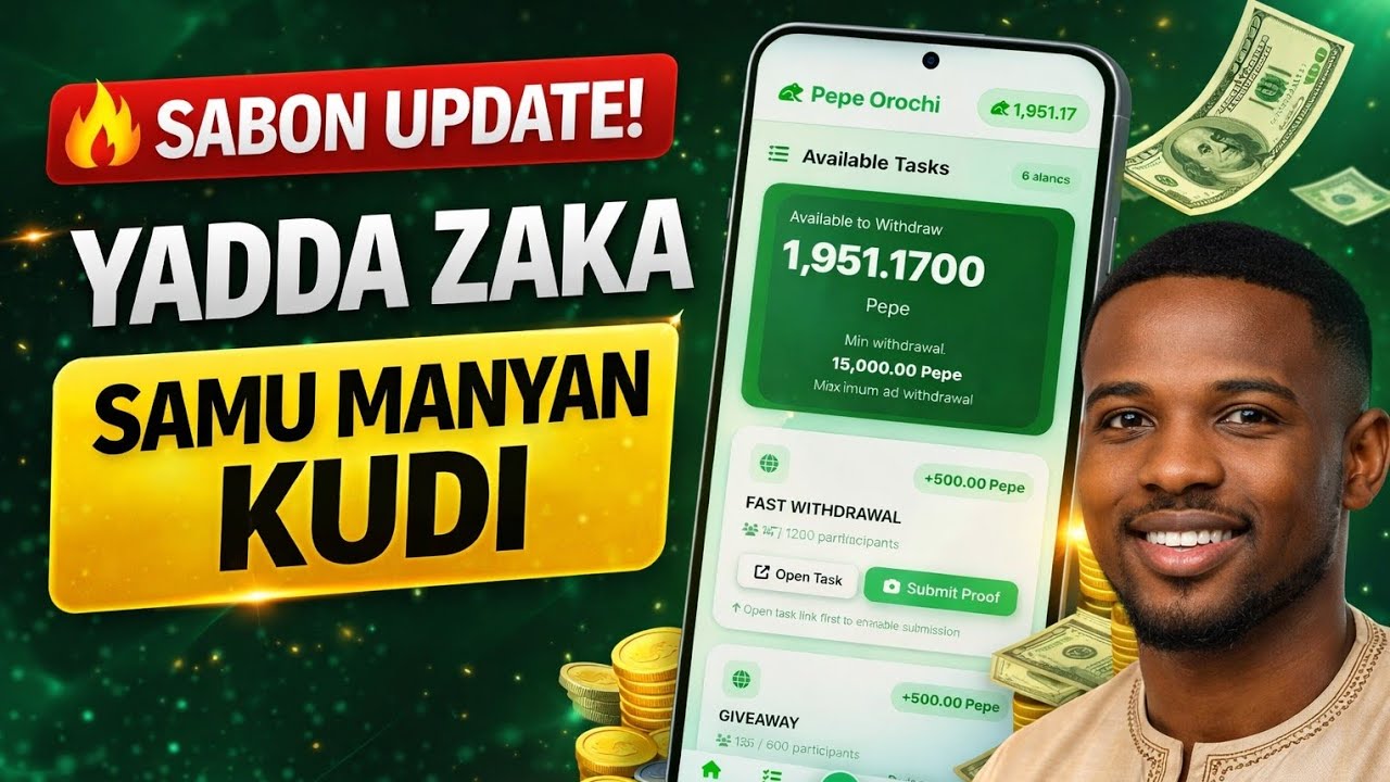 SABON UPDATE YADDA ZAKA SAMU MANYAN KUDI