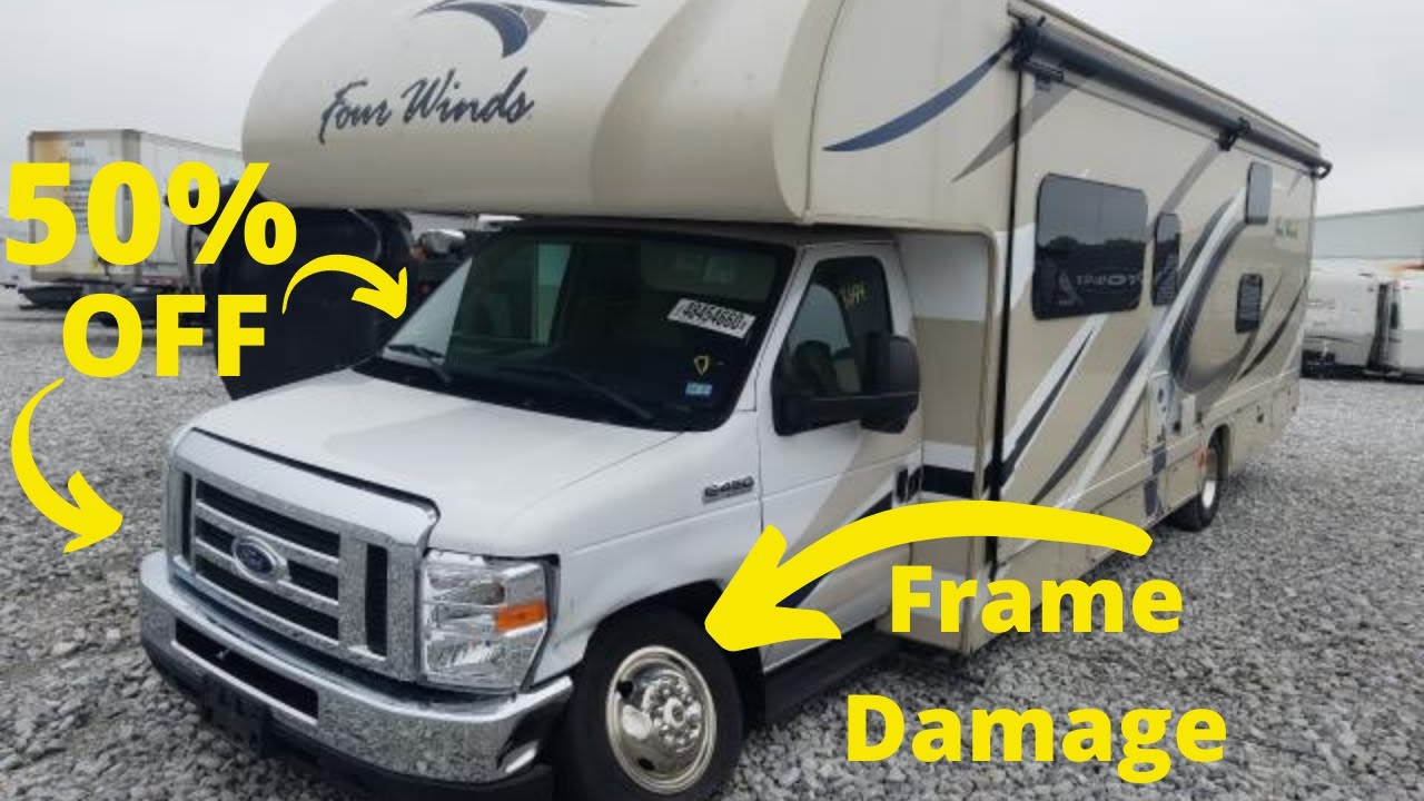2018 E450 RV Rebuild 50% off Retail Light Frame Damage Full Build
