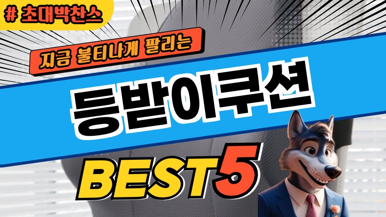 지금 가장 핫한 등받이쿠션 추천 TOP5