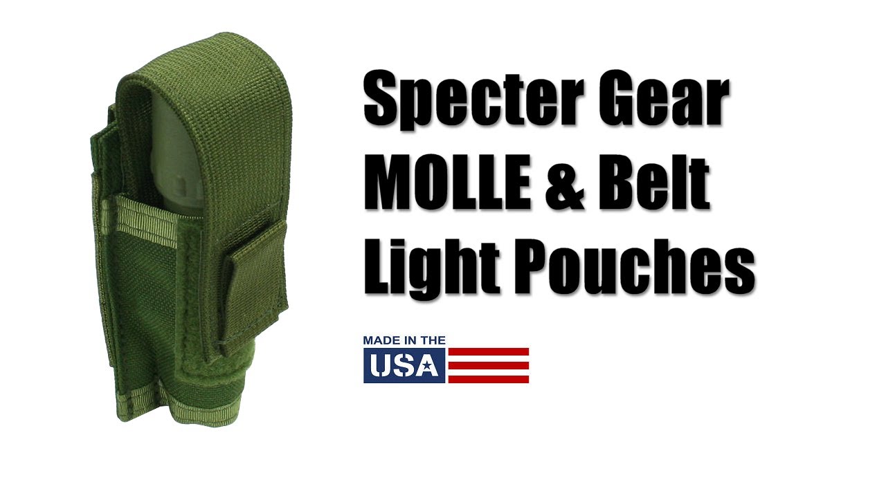 Specter Gear MOLLE & Belt Mounted Light Pouches