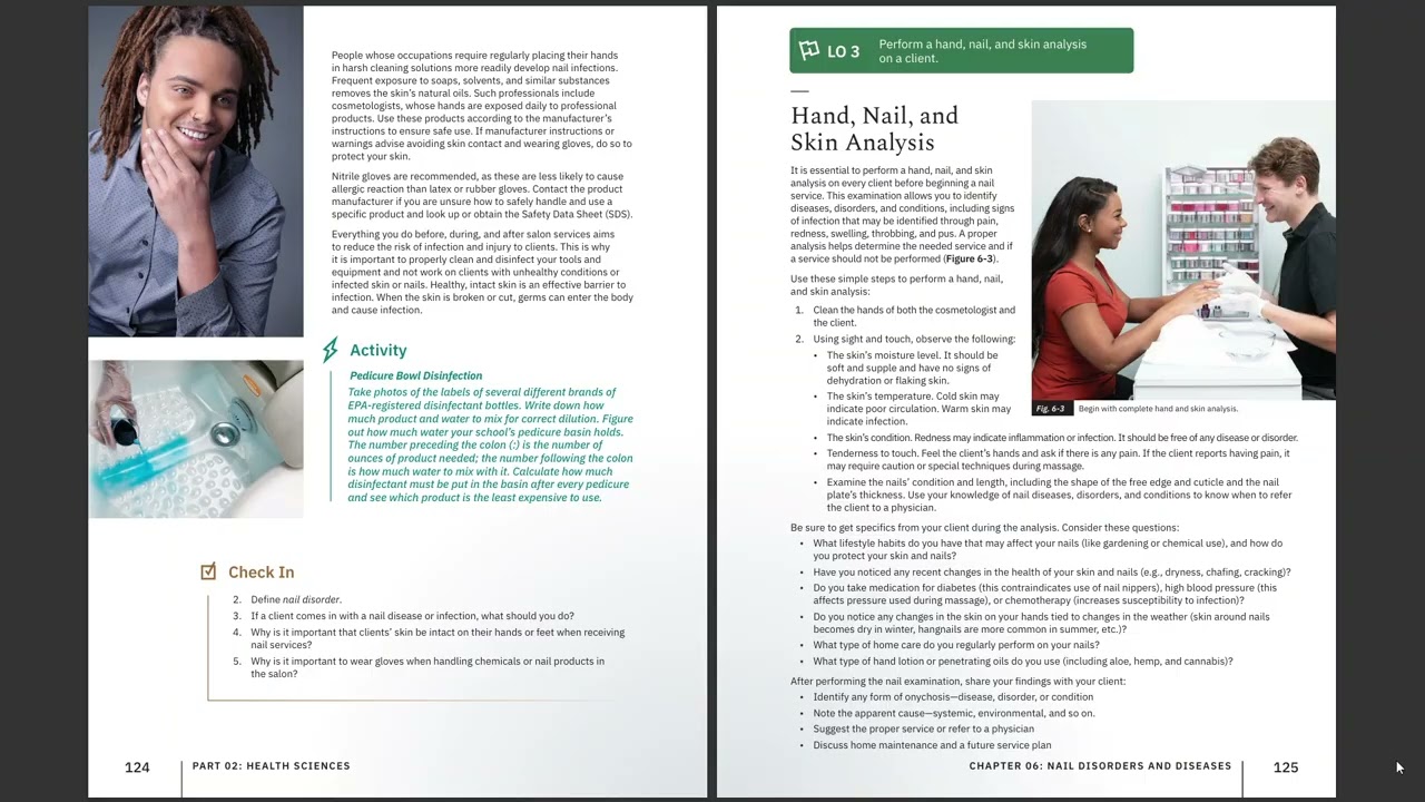 Milady Cosmetology Ch 6 Pages 125-129 Disorders & Diseases