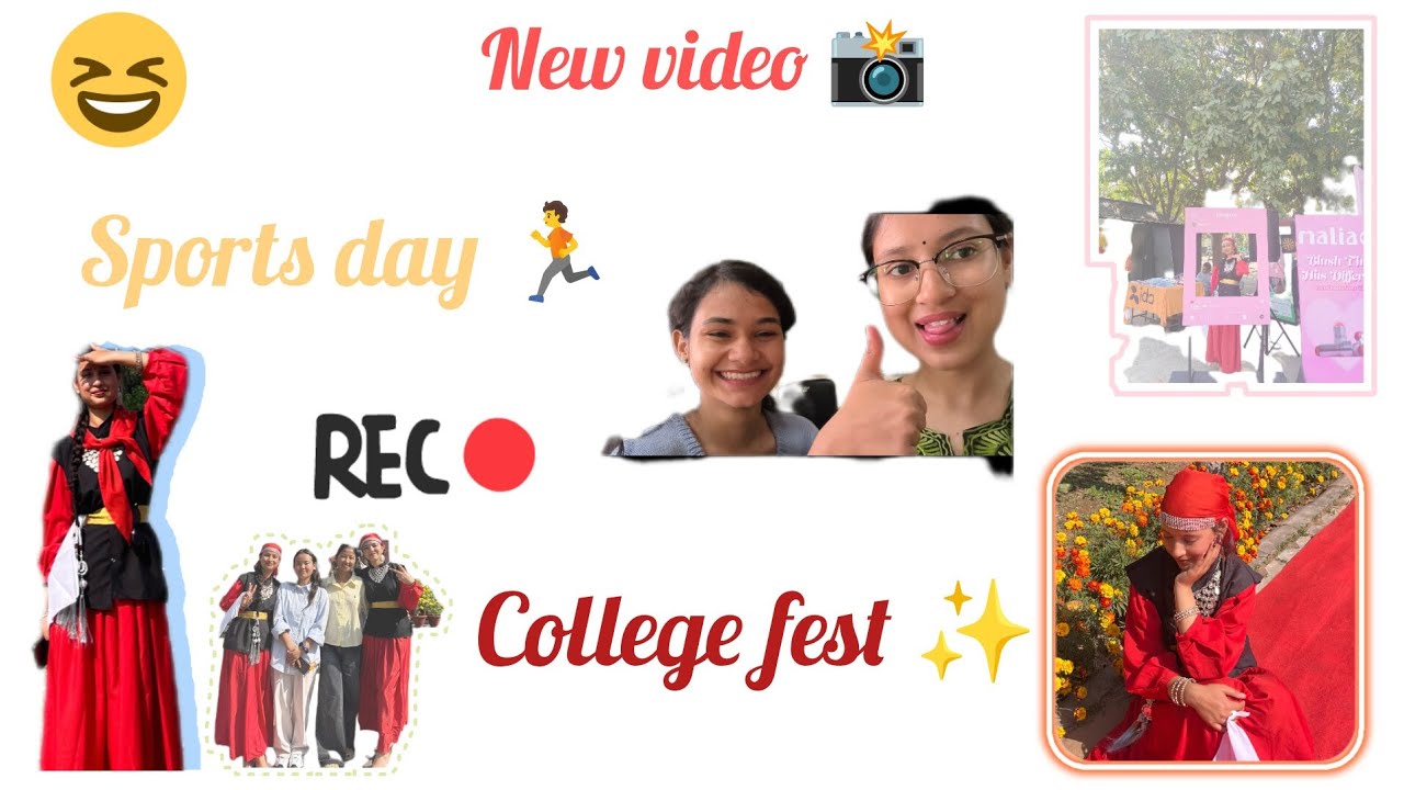 Weekly vlog 📸||Practical 🙃||Sports day 🏃||College fest ✨||Hamne ki himachali nati 🤍🦭||🍒
