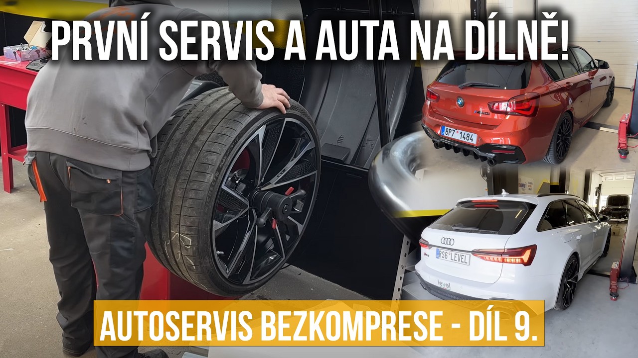 Prvn&iacute; Auta na d&iacute;lně 🔧 Pneuservis RS6 s 22