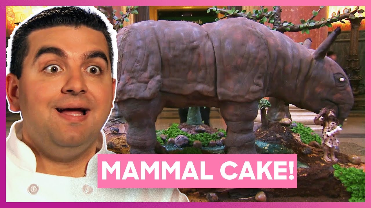 🎂 🐘 Buddy Builds a Giant Mammal Cake for the Museum of Natural History! | Cake Boss