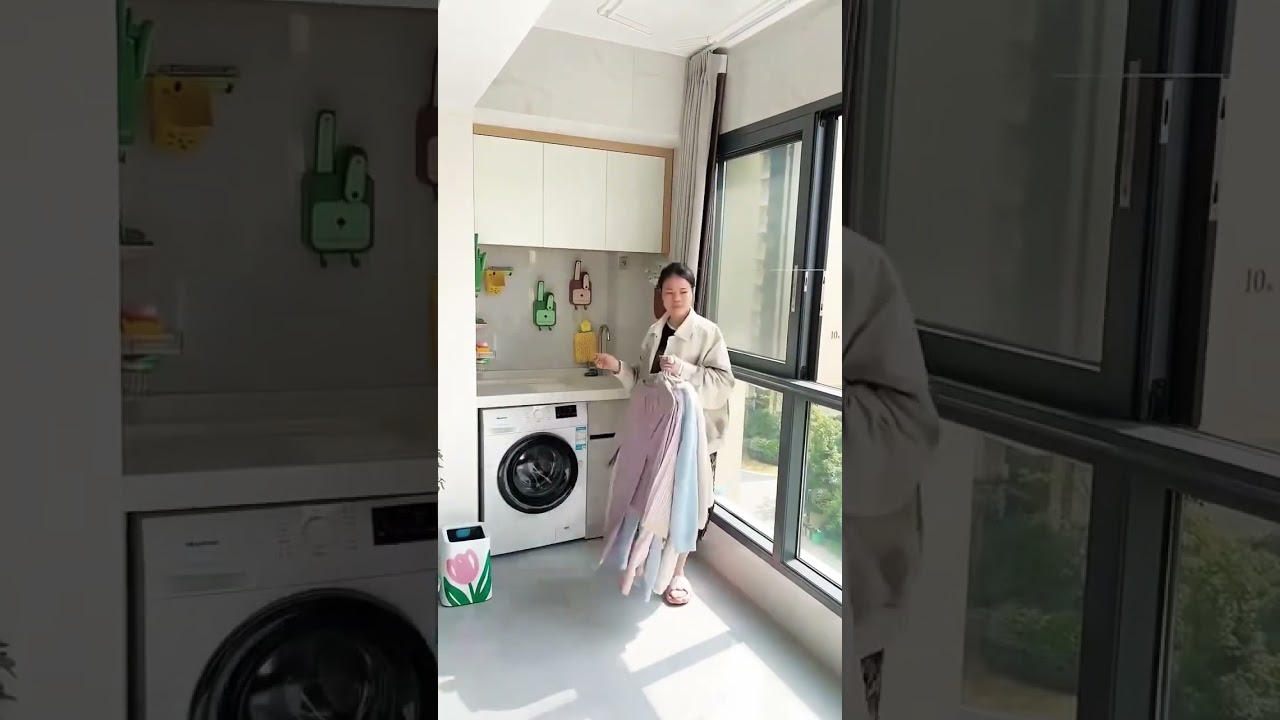 Invisible Retractable Clothesline – No Drilling, Easy Installation
