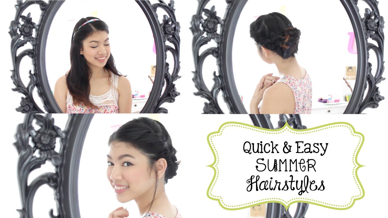 Quick & Easy Summer Hairstyles + DIY Headband