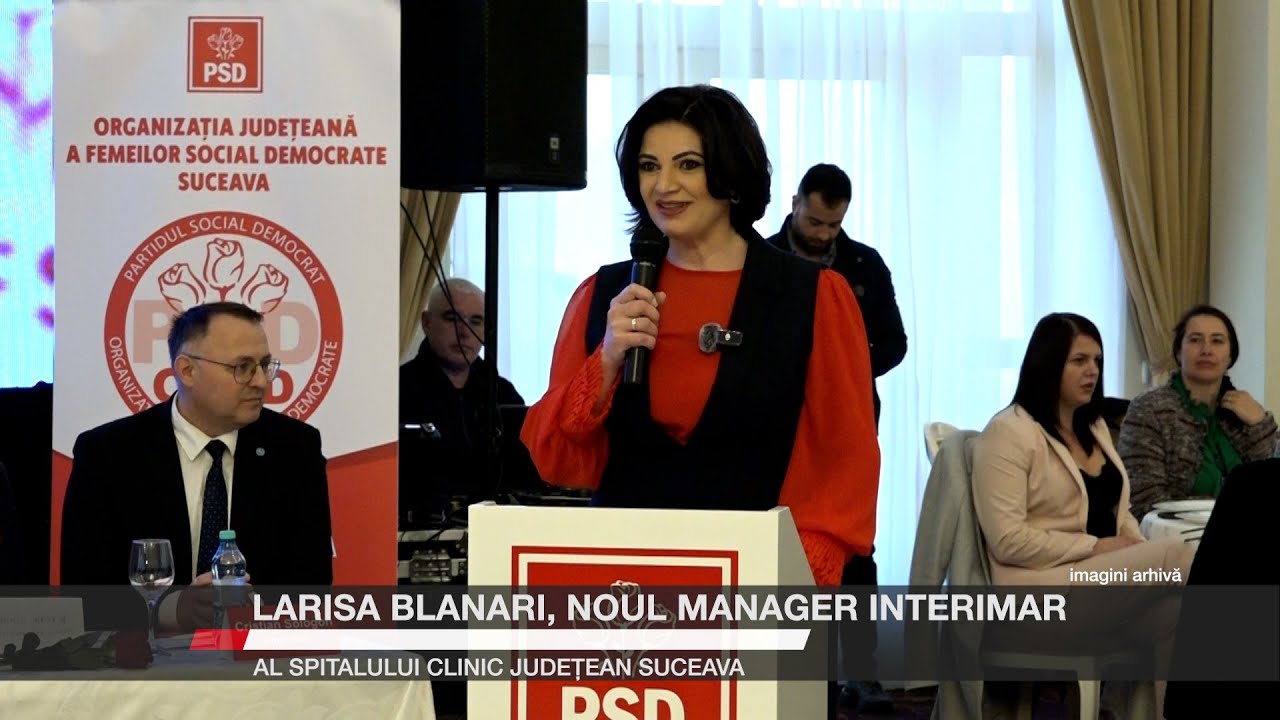Larisa Blanari, noul manager interimar al Spitalului Clinic Județean Suceava