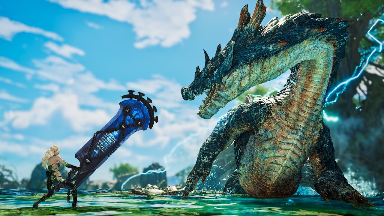 Great Sword Faces Tempered Lagiacrus &ndash; MH Wilds