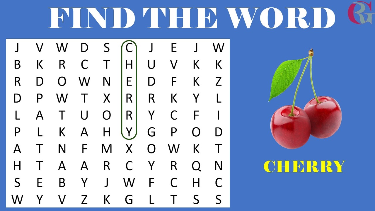 WORD PUZZLE: FRUITS | Can You Find All the Hidden Fruits? 🍌 Fun Brain Challenge for Kids & Families!