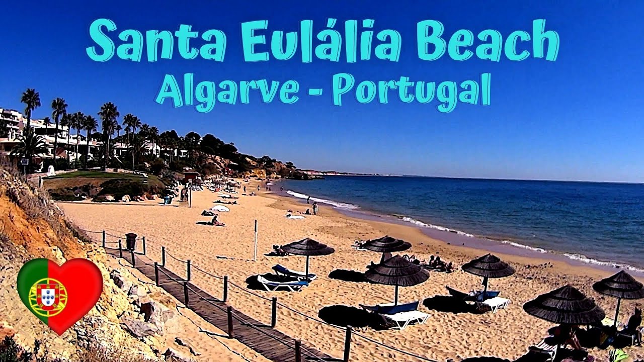 Santa Eulalia Beach Albufeira Best Vacation Destination Algarve Portugal 🇵🇹☀🏖