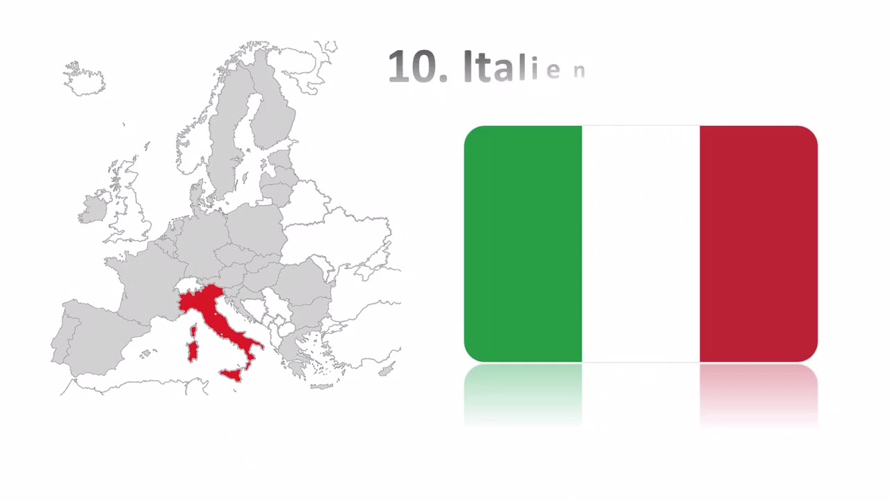 Die 27 Mitgliedsstaaten der EU - Lerne Flaggen und Hauptstädte