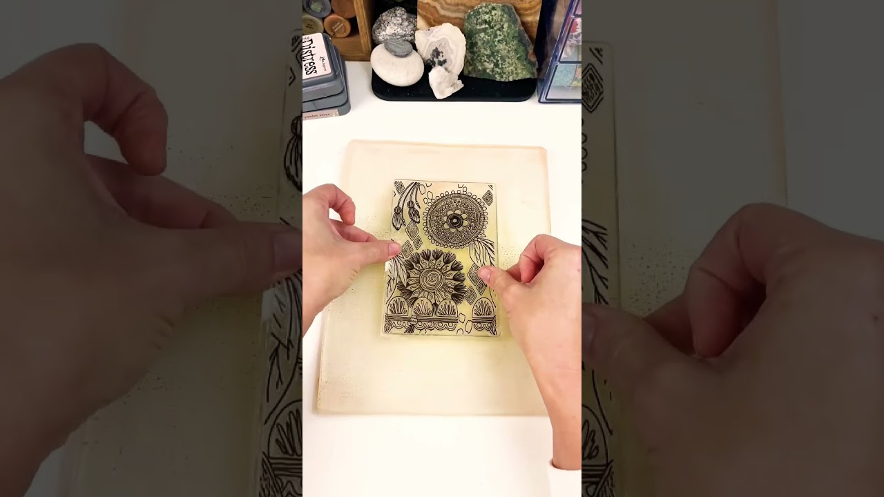 Distress Oxide Stamped Gel Print