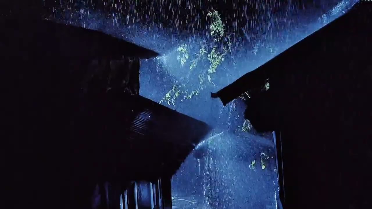 Instant Sleep for Insomnia | Heavy Rain on Metal Roof at Night