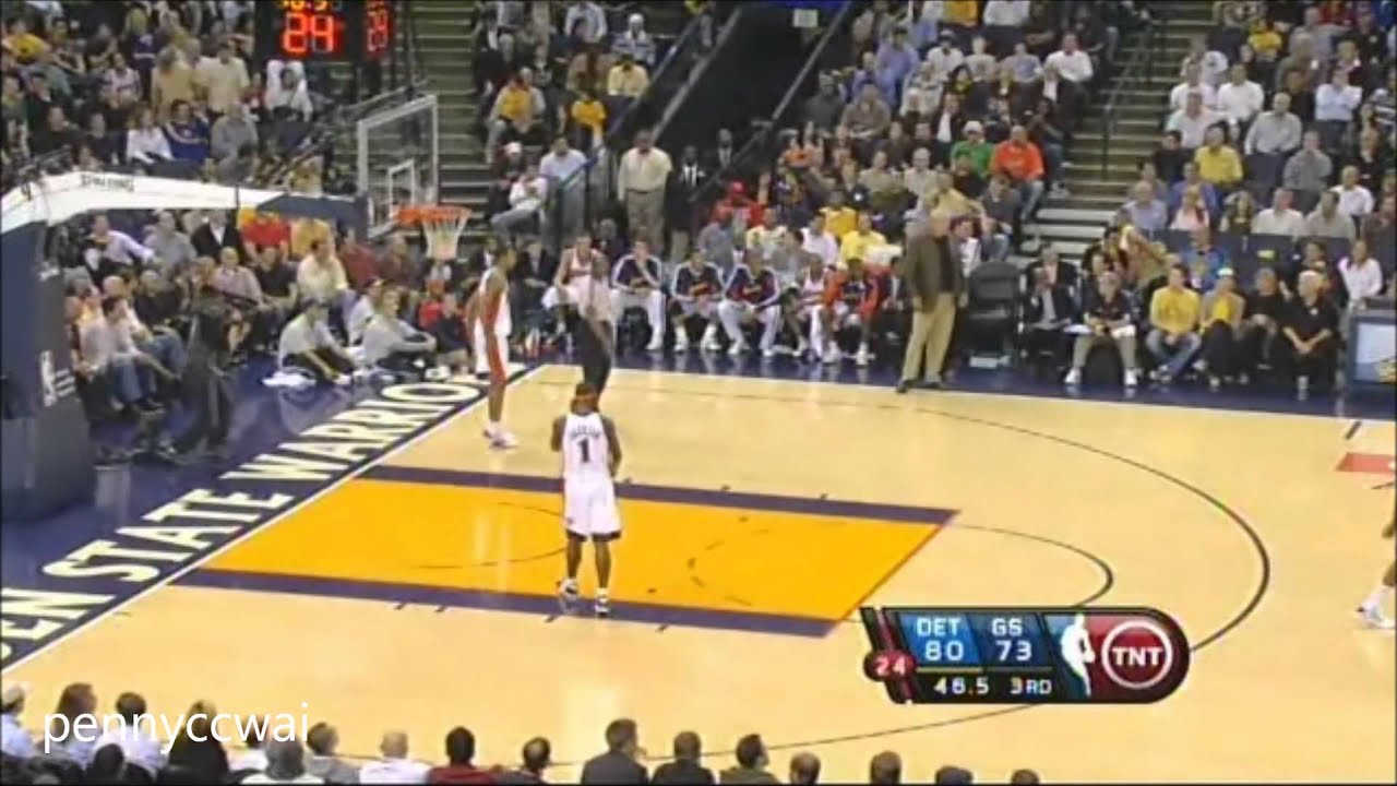 Allen Iverson 23pts 9asts vs GS Warriors 08/09 NBA | HD *Detroit Pistons AI