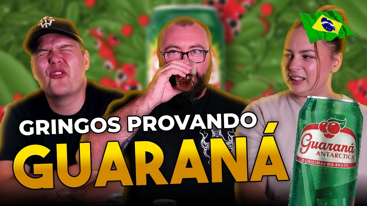 GRINGOS PROVANDO GUARANÁ ANTARCTICA PELA PRIMEIRA VEZ 🇧🇷