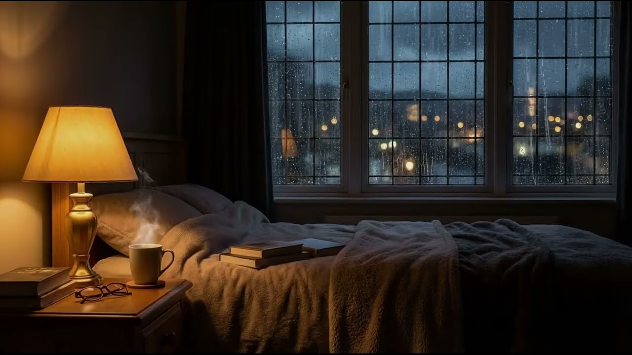 Salinan dari sdh-Deep Sleep Guaranteed 🌙 Relaxing Rain on Glass with Distant Rolling Thunder