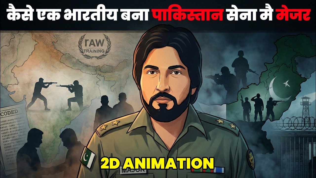 Kaise Ek Indian Pakistan Military Mein Major Ban Gaya | 2D Animation | Ravindra Kaushik 