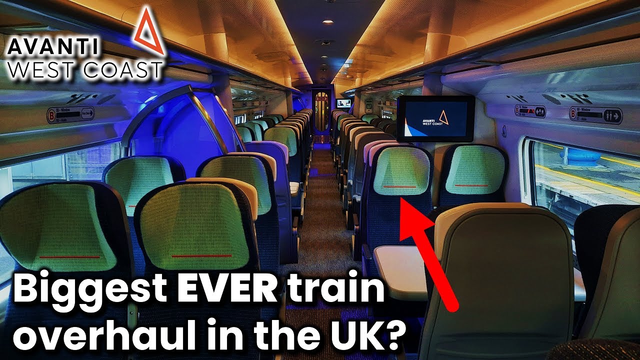 The NEW INTERIOR of Avanti West Coast - Pendolino Standard Class Review