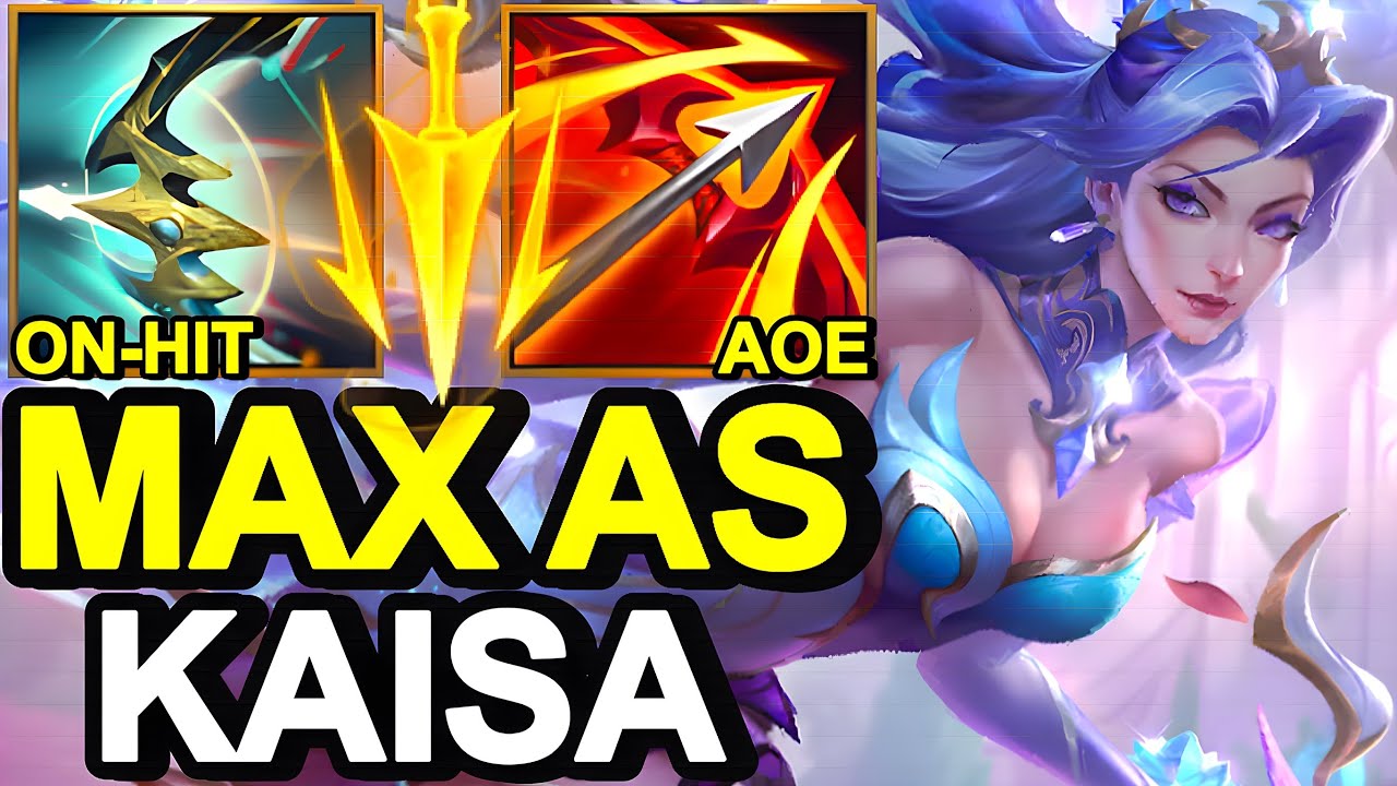 Wild Rift China Kaisa ADC - 18KILL NEW Lethal Tempo Broken OP - MAX Attack speed　Kaisa Build Runes