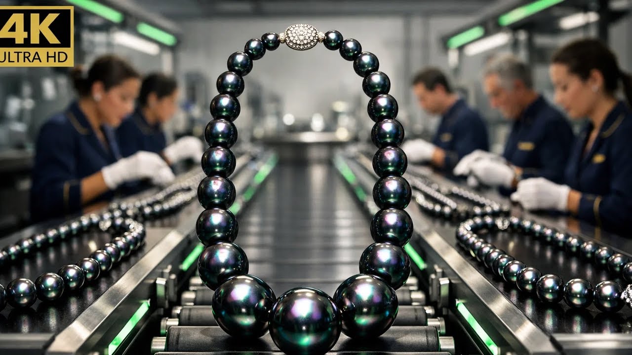Inside a Tahitian Black Pearl Necklace Factory: From Ocean Harvest to $120,000 Masterpiece