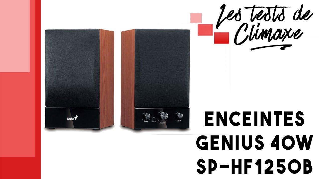 Test d'une paire d'enceintes Genius SP-HF1250B de 40W RMS