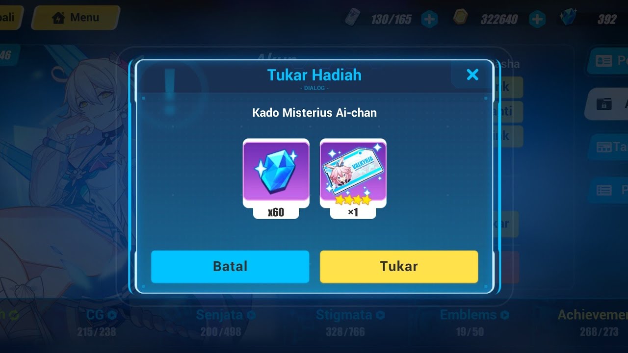 Free 60 Crystal Code + Battlesuit Trial Honkai Impact 3 (July 2020)